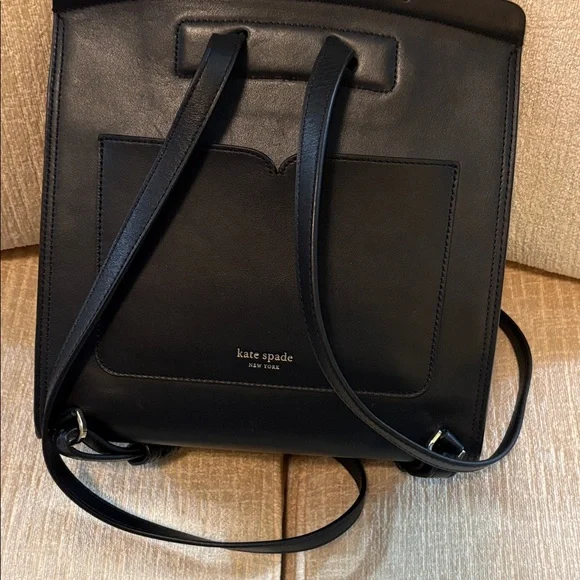 Kate Spade Black Textured Backpack - Picture 4 of 15